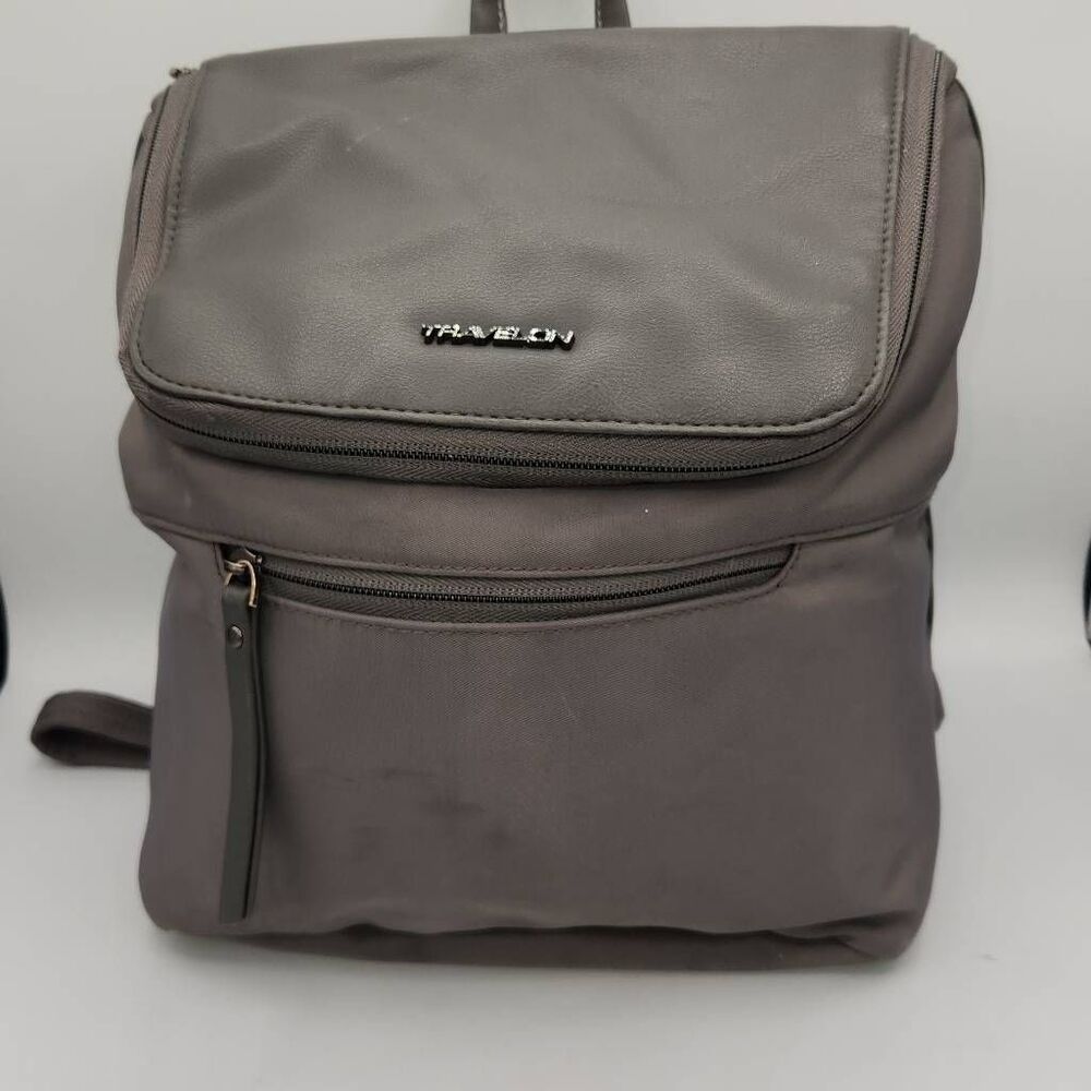 Travelon Addison anti theft gray backpack